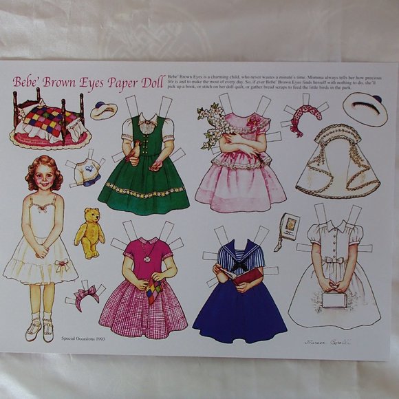 COPY - Theresa Borelli Paper Doll One Sheet Uncut BOGO - Picture 5 of 12